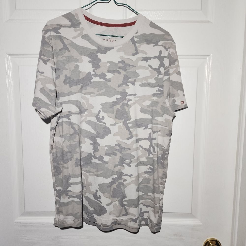 RHONE Gray Camo Short Sleeve Tee